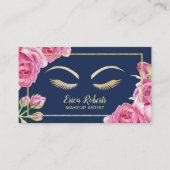 メイクアップアーティストヴィンテージフローラネイビーロイヤリティ ロイヤリティカード (正面)