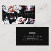 メイクアップアーティスト化粧品サロン美しい 名刺 (正面/裏面)