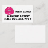 メイクアップアーティスト口紅ビジネスカードパーソナライズされた 名刺 (正面/裏面)