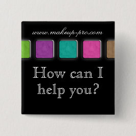 メイクアップアーティスト名タグボタンBroochパレット 缶バッジ