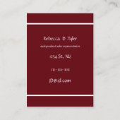 メイクアップアーティスト名刺 名刺 (裏面)