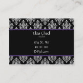 メイクアップアーティスト名刺 名刺 (裏面)