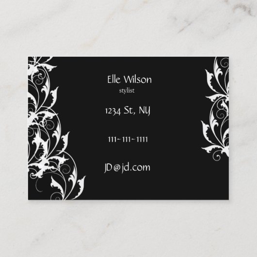 メイクアップアーティスト名刺 名刺 (裏面)