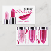 メイクアップアーティスト名刺 名刺 (正面/裏面)