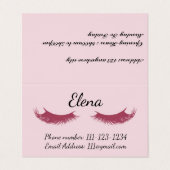 メイクアップアーティスト名刺 名刺 (外部フラット)