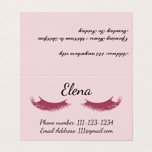 メイクアップアーティスト名刺 名刺 (外部フラット)