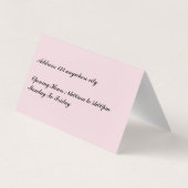 メイクアップアーティスト名刺 名刺 (裏面)