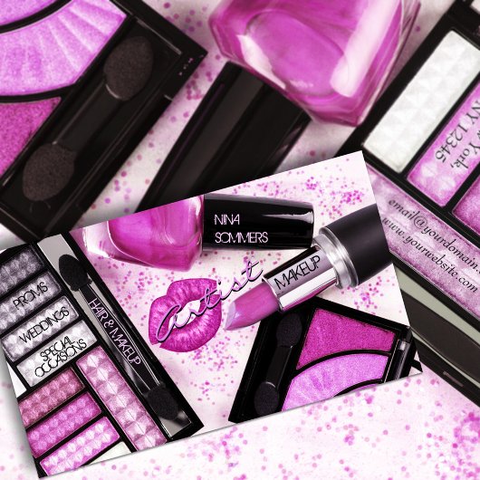 メイクアップアーティスト名刺 名刺