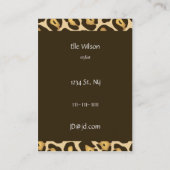 メイクアップアーティスト名刺 名刺 (裏面)