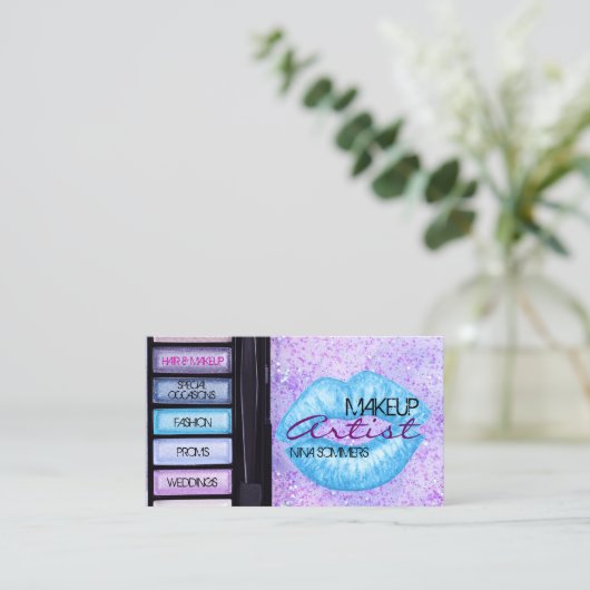 メイクアップアーティスト名刺 名刺 (スタンド正面)