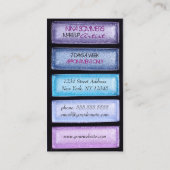 メイクアップアーティスト名刺 名刺 (裏面)