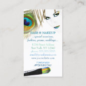 メイクアップアーティスト名刺 名刺 (裏面)