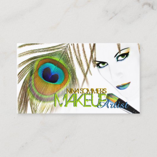 メイクアップアーティスト名刺 名刺 (正面)
