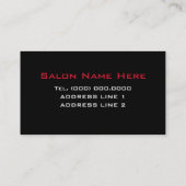 メイクアップアーティスト名刺（英） 名刺 (裏面)