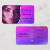 メイクアップアーティスト向け名刺アイディア 名刺 (正面/裏面)