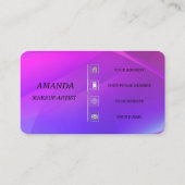 メイクアップアーティスト向け名刺アイディア 名刺 (裏面)