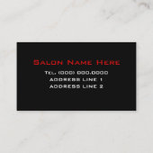 メイクアップアーティスト向け名刺 名刺 (裏面)