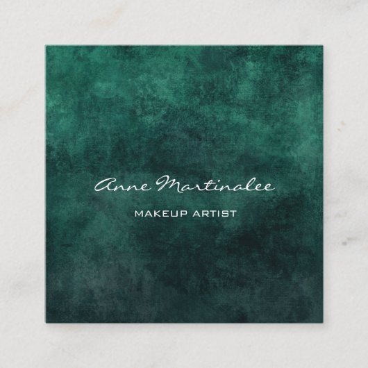 メイクアップアーティスト抽象芸術スクエアビジネスカード スクエア名刺 (正面)