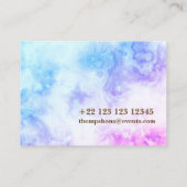 メイクアップアーティスト標準マット 名刺 (裏面)