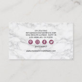 メイクアップアーティスト水滴リップグロス 名刺 (裏面)