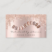 メイクアップアーティスト爪、 ネイルグリッタードリップスバラスパーク 名刺 (正面)