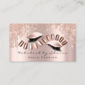 メイクアップアーティスト爪、 ネイルグリッタードリップスバララッシュルクス 名刺 (正面)