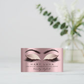 メイクアップアーティスト眉毛まくら火花バラソーシャル 名刺 (スタンド正面)