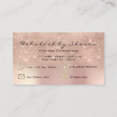 メイクアップアーティスト眉毛まつ拡張バラスパーク 名刺 (裏面)