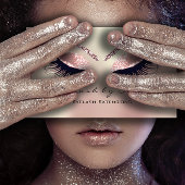 メイクアップアーティスト眉毛まつ拡張バラGlam 名刺