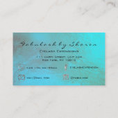 メイクアップアーティスト眉毛まつ拡張海青 名刺 (裏面)