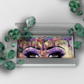 メイクアップアーティスト眉毛まつ毛金ゴールドドリップホログラフ 名刺