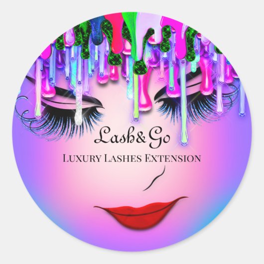 メイクアップアーティスト紫まぶし製品レッドブライト ラウンドシール (正面)