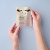 メイクアップアーティスト美しいまばたきバラ価格表2ページ チラシ (手)