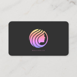 メイクアップアーティスト美しいエステティシャン美容師 名刺