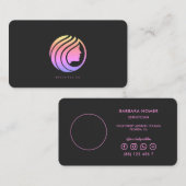 メイクアップアーティスト美しいエステティシャン美容師 名刺 (正面/裏面)