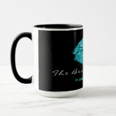 メイクアップアーティスト美しいキスリップティファニーブラック マグカップ (左)