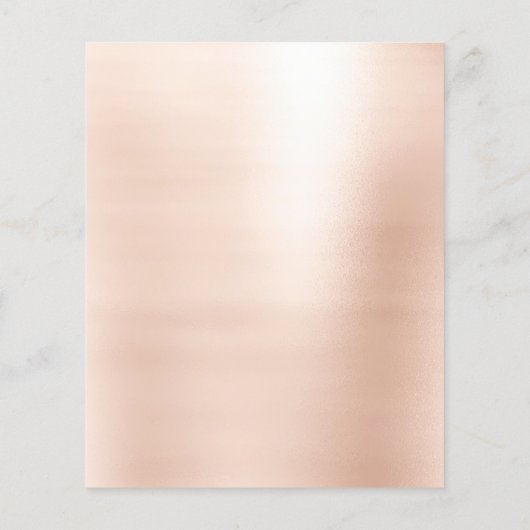 メイクアップアーティスト美しいグリッターチラシ価格表バラ チラシ (裏面)