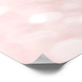 メイクアップアーティスト美しいサロンアイブロピンクグリッター ポスター (角)