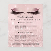 メイクアップアーティスト美しいサロンウェルネスフライヤーピンクスパ チラシ (正面)