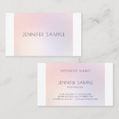 メイクアップアーティスト美しいサロンエレガントプロフェッショナル 名刺 (正面/裏面)