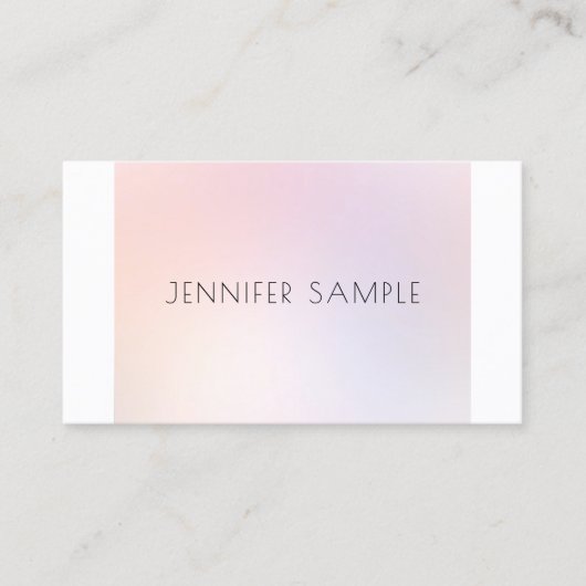 メイクアップアーティスト美しいサロンエレガントプロフェッショナル 名刺 (正面)