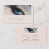 メイクアップアーティスト美しいサロンエレガントラグジュアリーシルク 名刺 (正面/裏面)