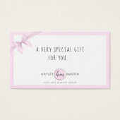 メイクアップアーティスト美しいサロンギフト券 (正面)