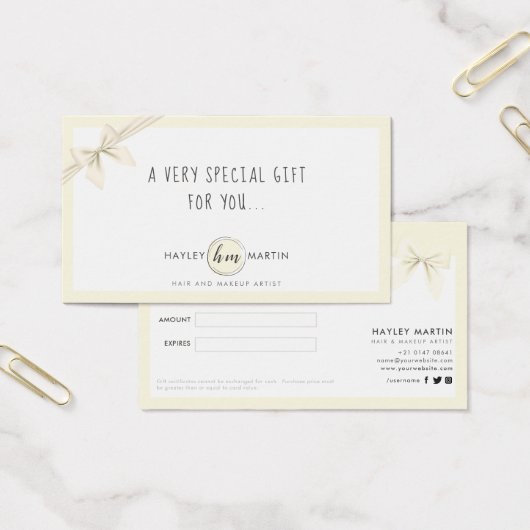 メイクアップアーティスト美しいサロンギフト券 (オフィス)