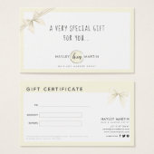 メイクアップアーティスト美しいサロンギフト券 (正面&裏面)