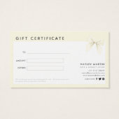 メイクアップアーティスト美しいサロンギフト券 (裏面)