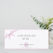 メイクアップアーティスト美しいサロンギフト証明書カード (スタンド正面)