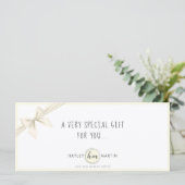 メイクアップアーティスト美しいサロンギフト証明書カード (スタンド正面)