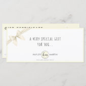 メイクアップアーティスト美しいサロンギフト証明書カード (正面/裏面)