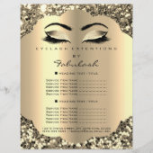 メイクアップアーティスト美しいサロングリッターチラシ価格 チラシ (正面)